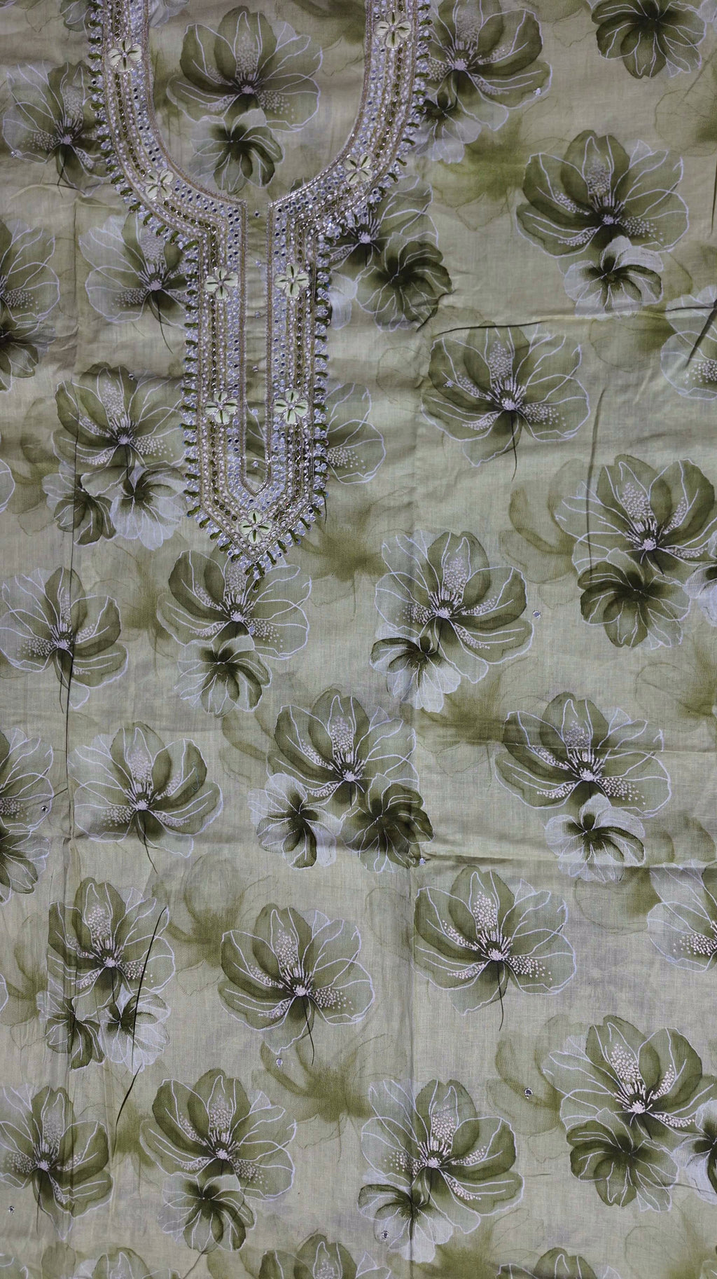 Serenity Bloom Unstitched Suit - Ethereal Green Canvas