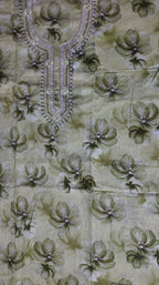 Serenity Bloom Unstitched Suit - Ethereal Green Canvas