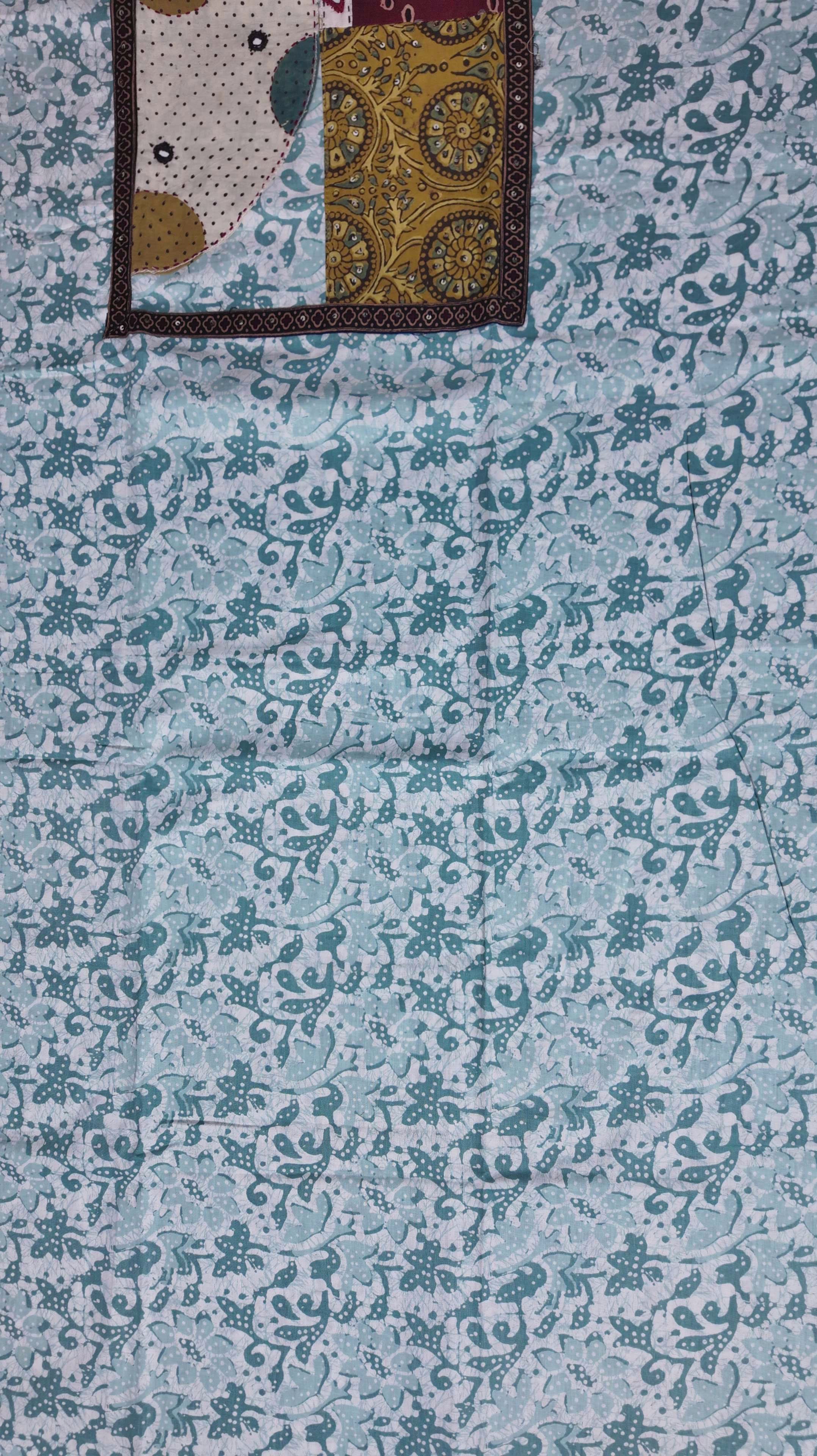 Vibrant Patchwork Unstitched Suit – Artisanal Heritage Collection