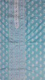 Aqua Glimpse: Enchanting Unstitched Suit for Timeless Grace