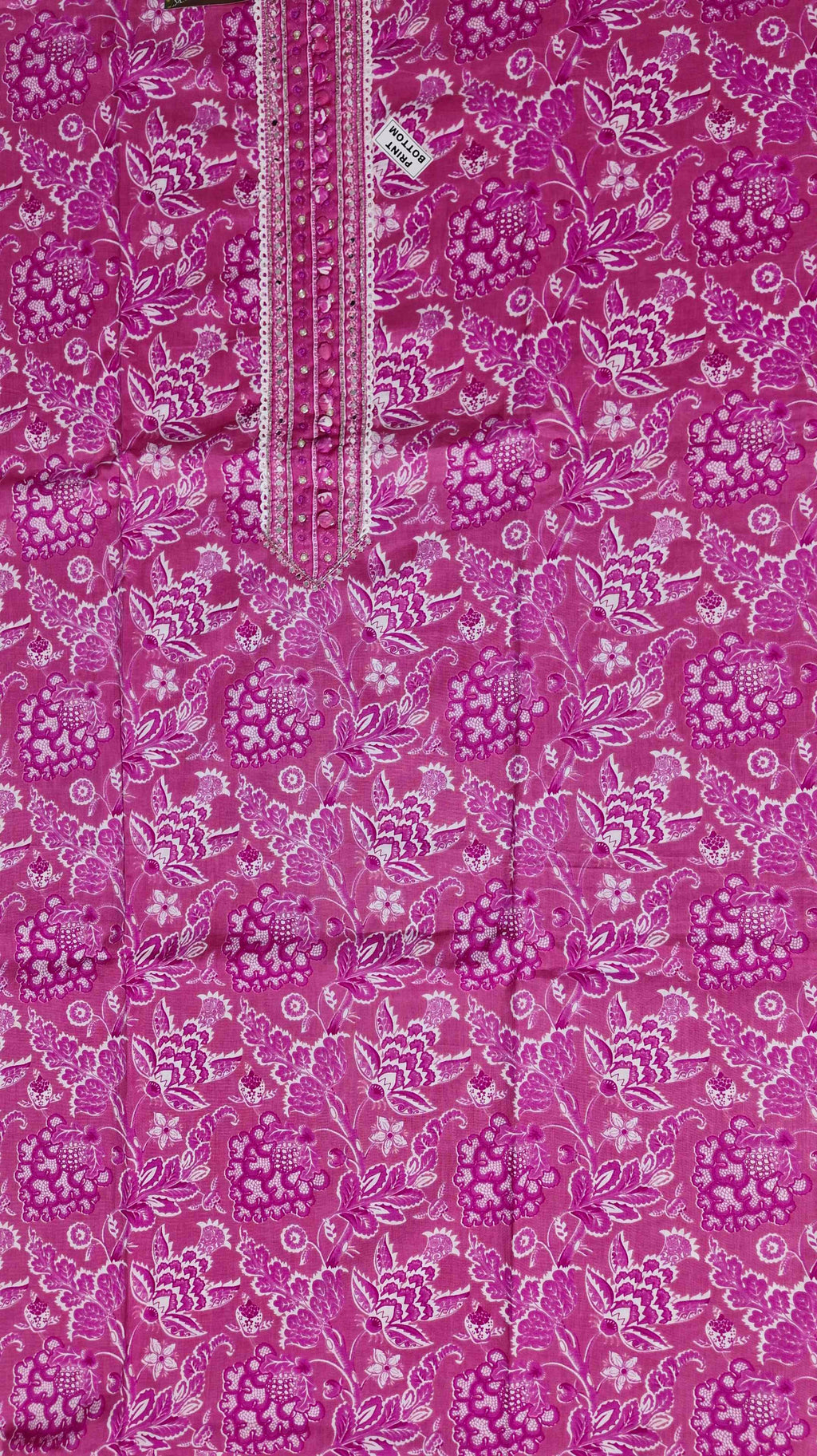 Vibrant Floral Unstitched Suit - Perfect for Festive Galas",