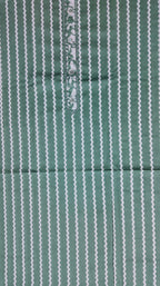 Zigzag Allure: Green Waves Unstitched Suit Set