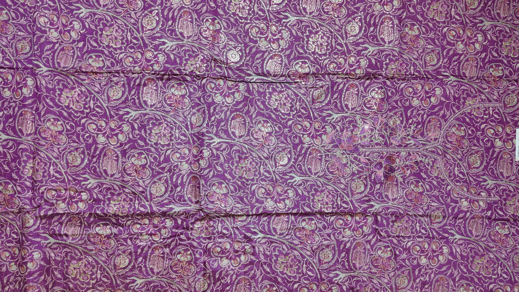 Mesmerizing Magenta: Artisan Embroidered Unstitched Suit