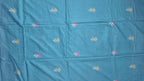 Ocean Teal Unstitched Suit with Artisan Embroidery