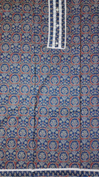 Midnight Blossom Unstitched Suit with Intricate Embroidery