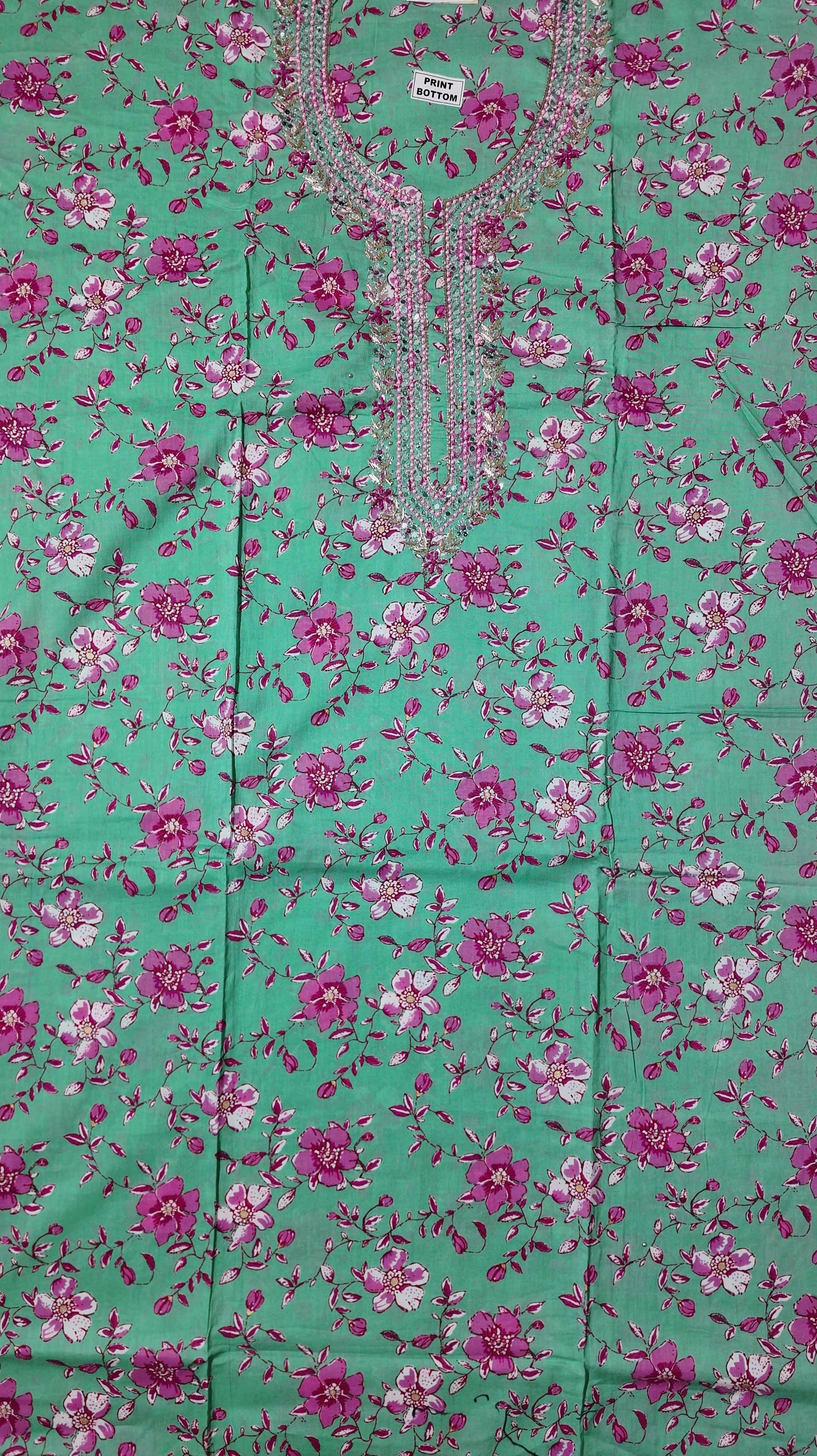 Blossom Breeze: Unstitched Floral Extravaganza Suit