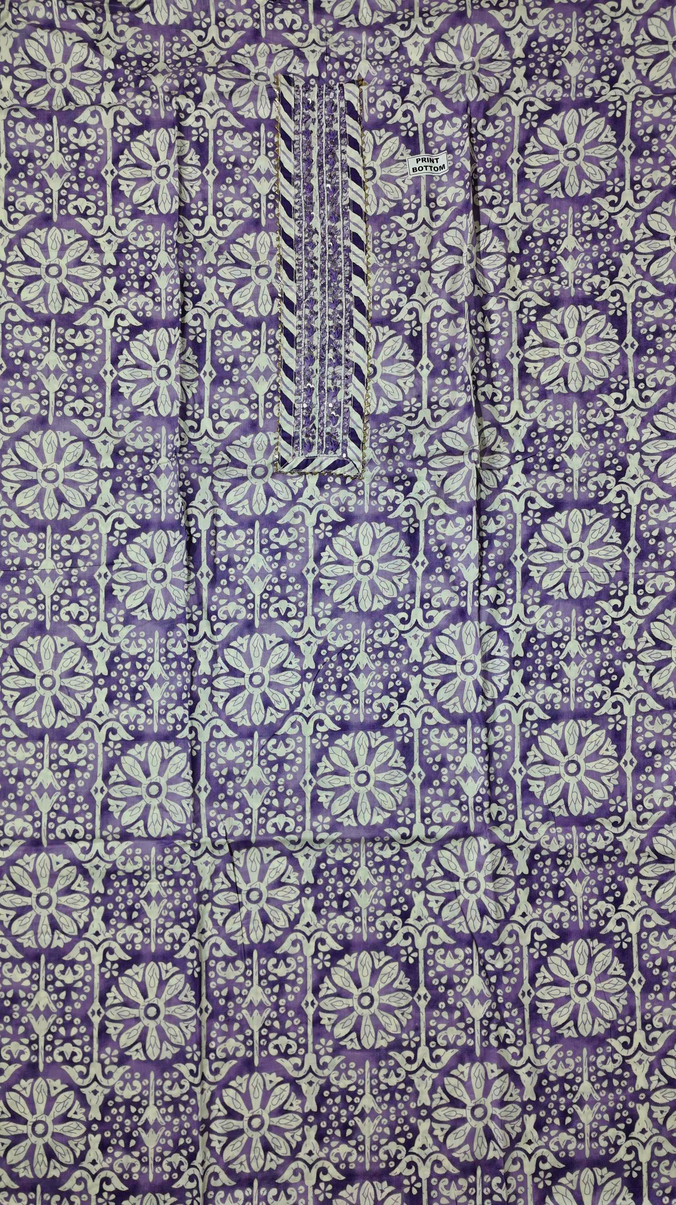 Lavender Bliss: Artisanal Unstitched Suit for Comfort & Style