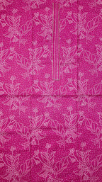 Radiant Fuchsia Bandhani Unstitched Suit – Effortless Charm Awaits