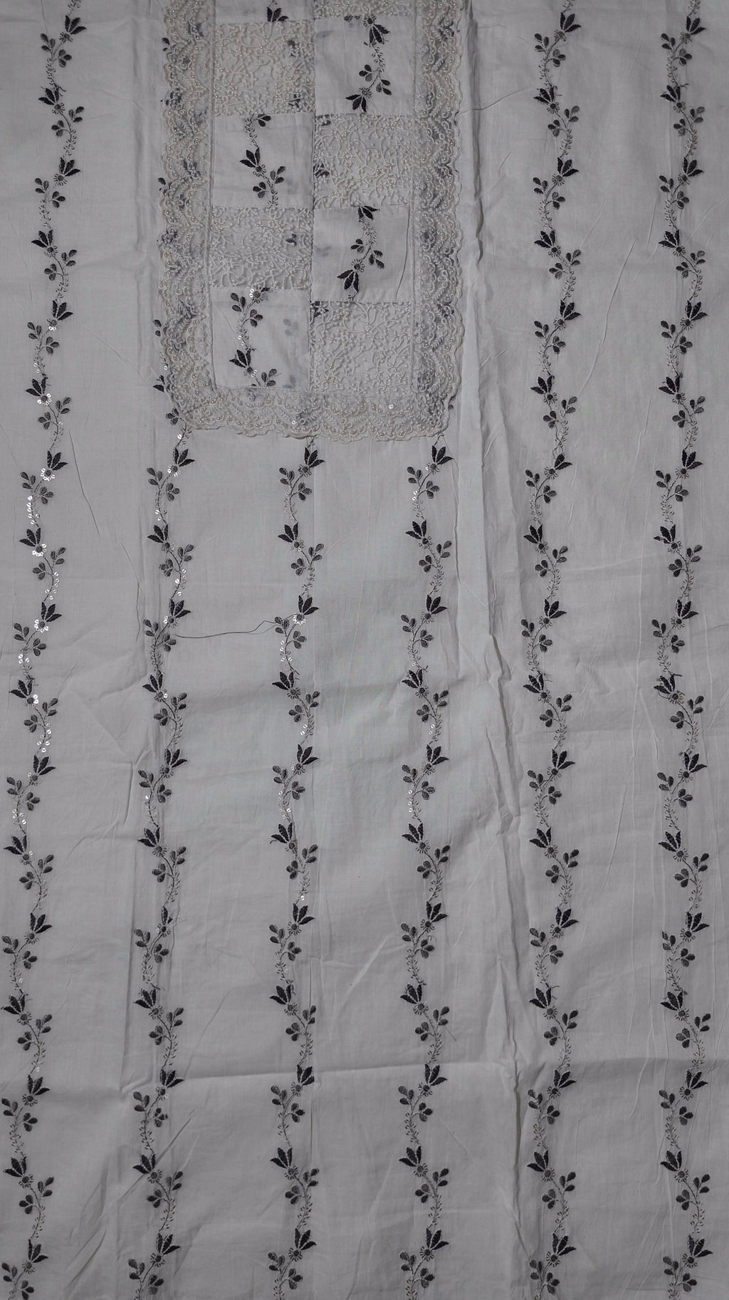 Timeless Handcrafted Unstitched Suit with Intricate Embroidery