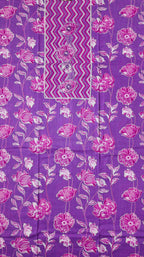 Vibrant Chevron & Floral Bliss Unstitched Suit
