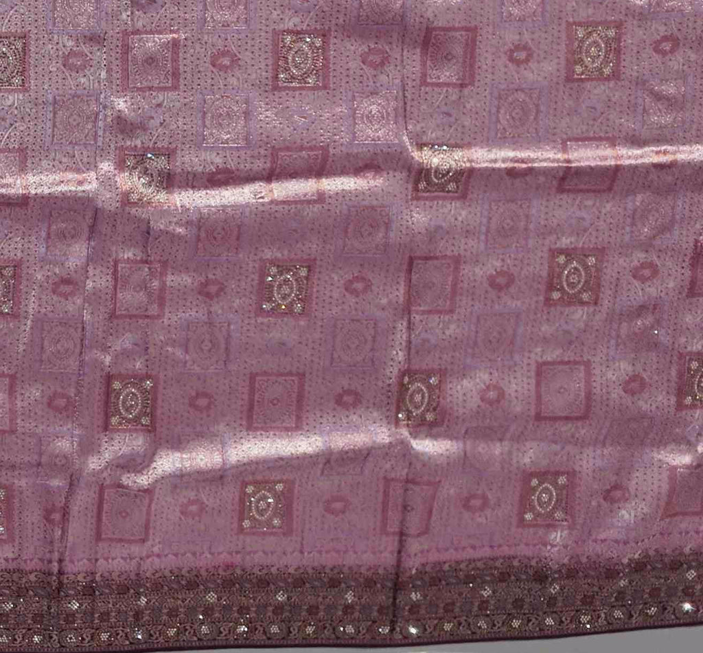 Radiant Maroon Tapestry Saree with Intricate Patterns",