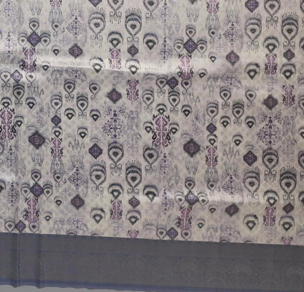 Regal Charm: Ethereal Lavender Festive Saree",