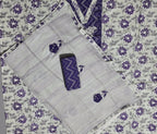 Vibrant Violet Unstitched Suit: Festive Radiance Collection