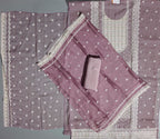 Mystic Mauve Unstitched Ensemble with Delicate Embroidery