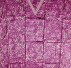 Floral Fuchsia Fantasy: Unstitched Suit Canvas