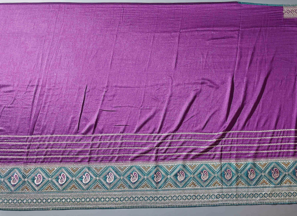 Exquisite Peacock Tapestry Unstitched Suit - Regal Heritage Collection",