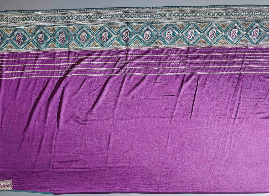 Regal Paisley and Diamond Motif Unstitched Suit - Festive Collection",