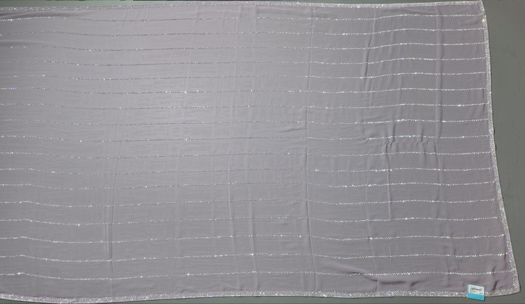 Lavender Mist: Shimmering Silk Saree with Lurex Highlights",