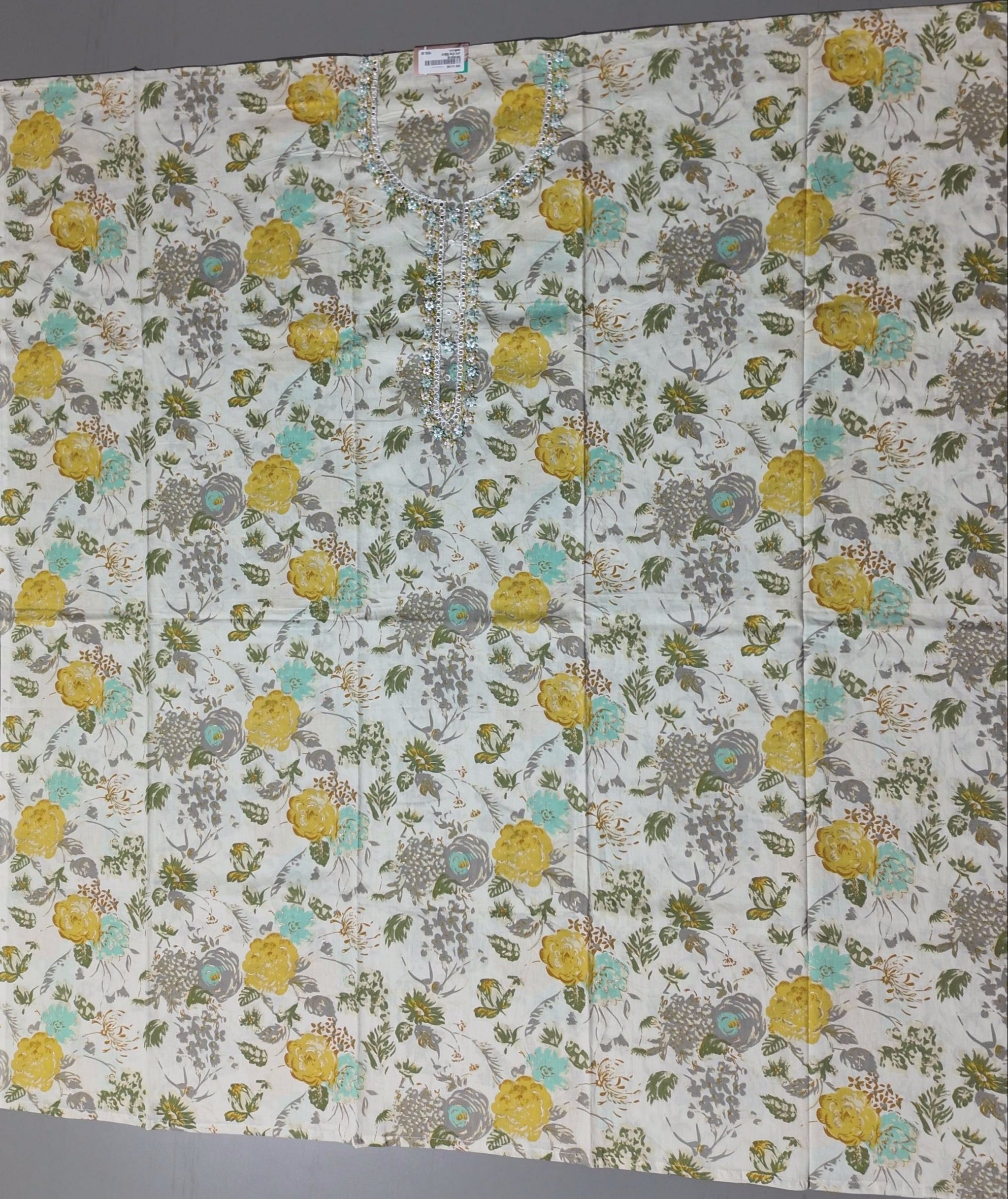 Botanical Bliss: Unstitched Suit for Chic Comfort