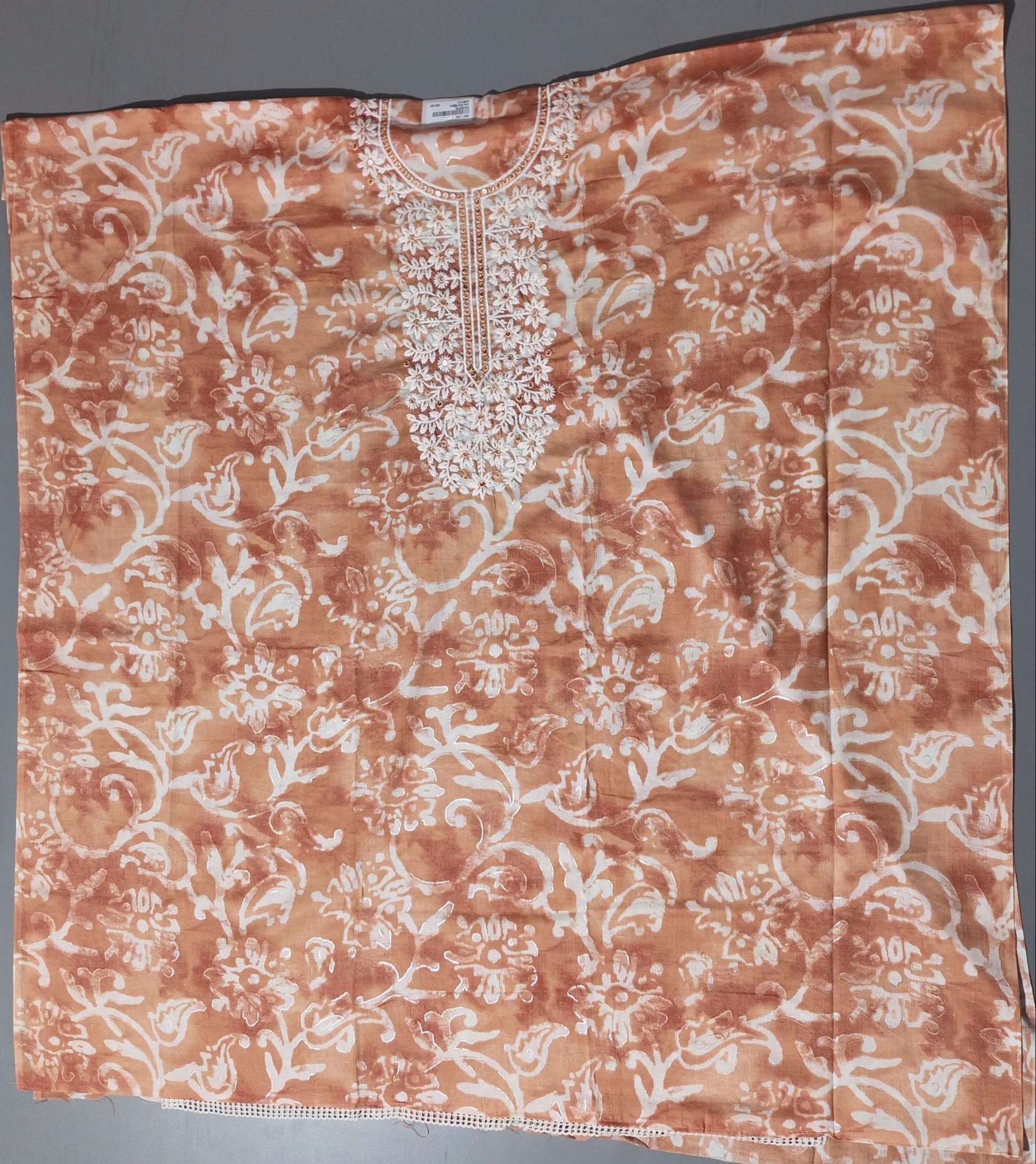 Charming Floral Embroidered Unstitched Suit - Festive Radiance",