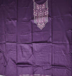 Regal Vine: Purple Embroidered Unstitched Suit