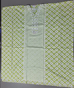 Lime Harmony: Comfort-Enhanced Unstitched Suit Set