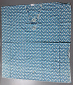 Azure Blossom Unstitched Suit: Your Canvas for Elegance