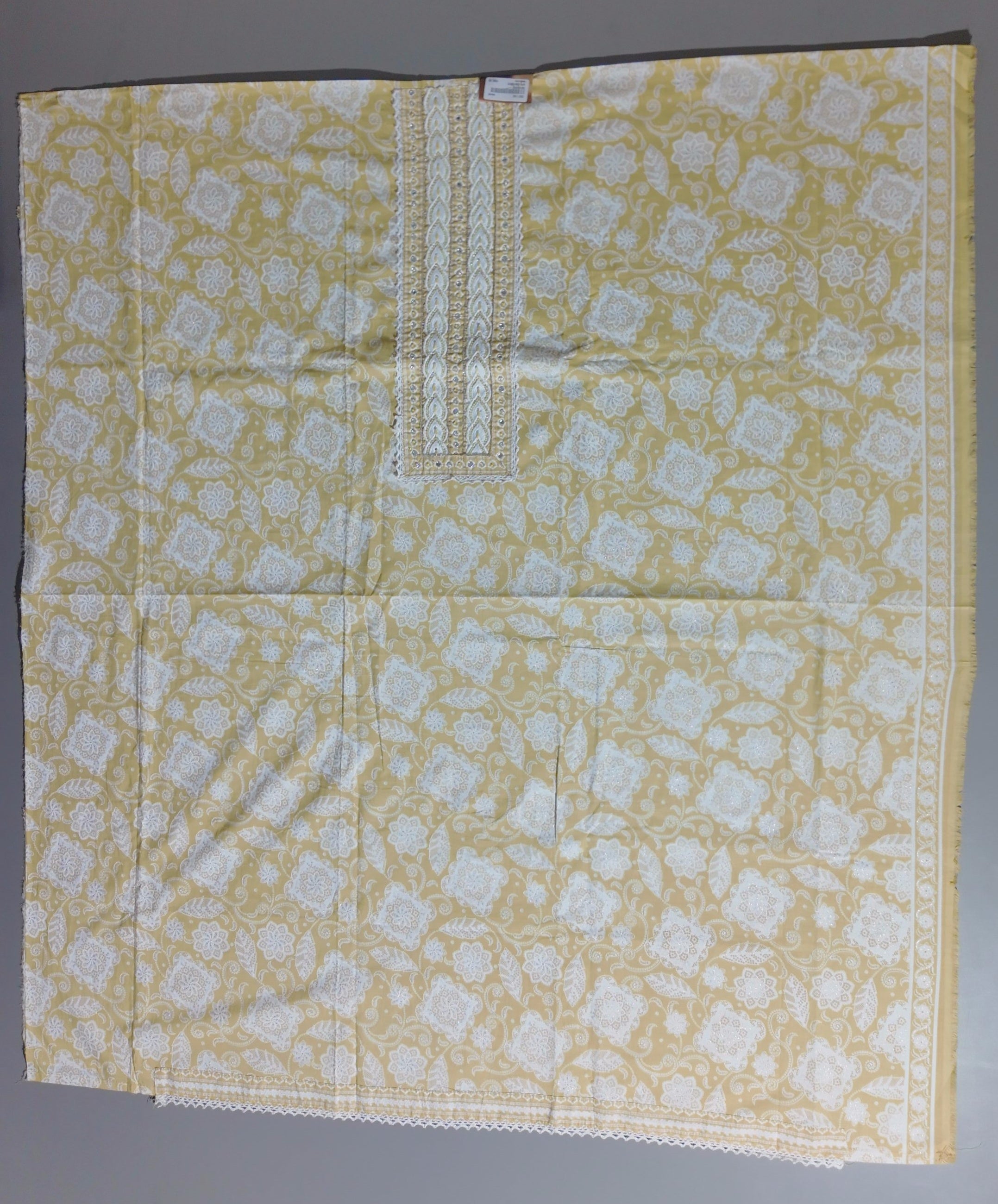 Golden Harmony Unstitched Suit - Embrace Comfort & Style