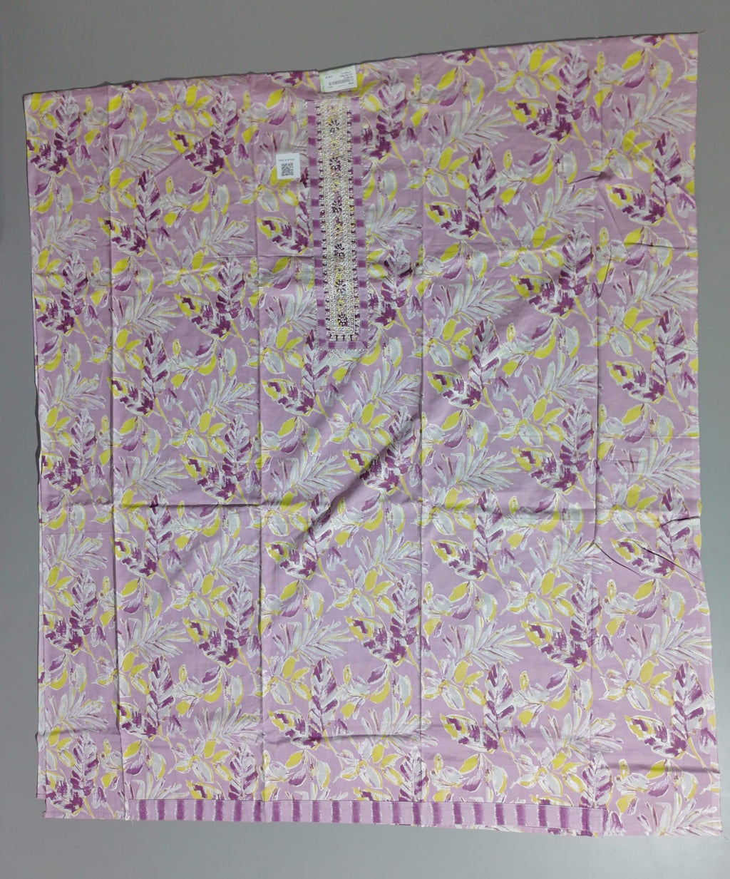 Lilac Blossom Unstitched Suit with Intricate Embroidery
