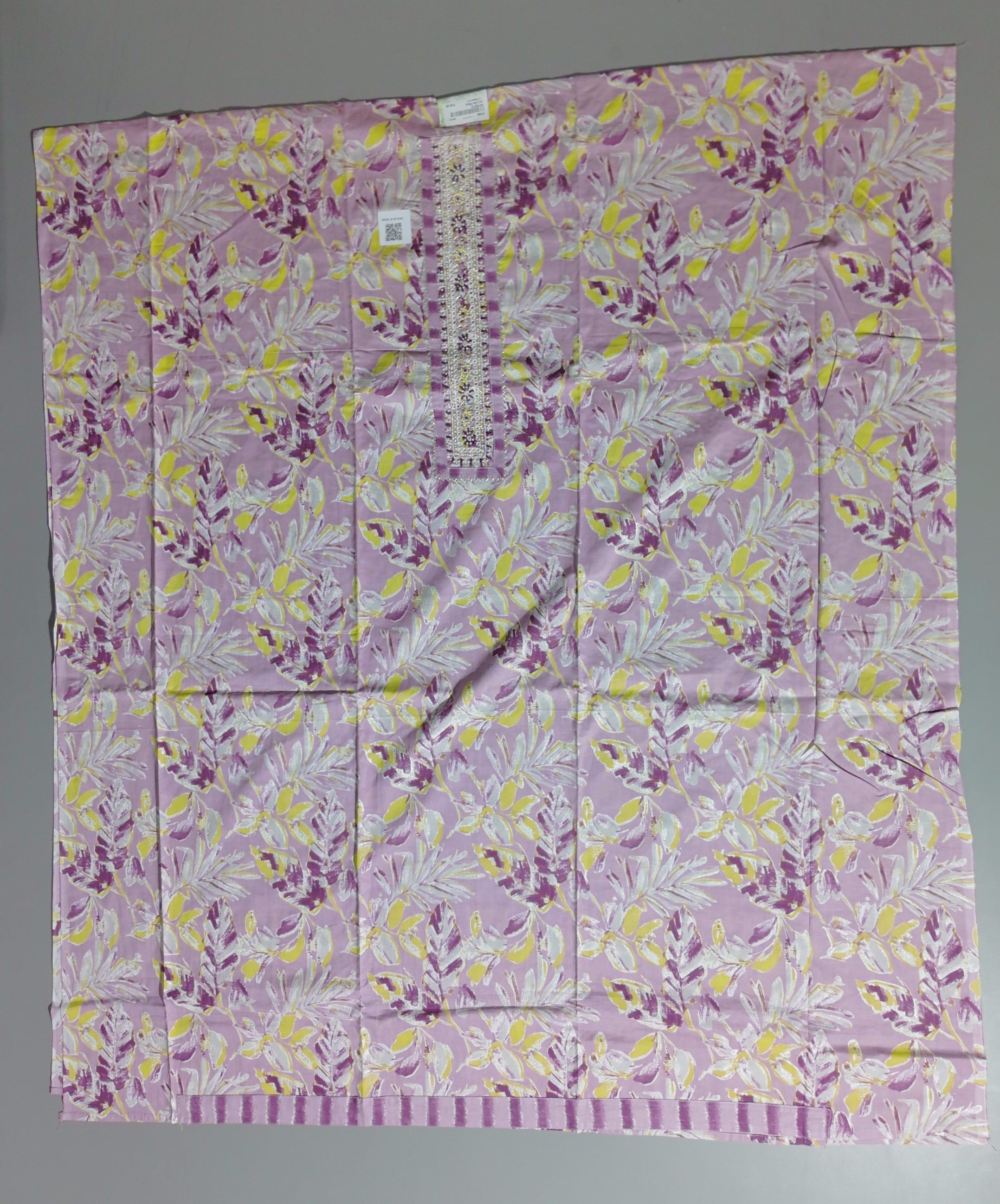 Lilac Blossom Unstitched Suit with Intricate Embroidery