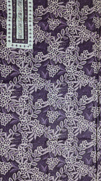 Lavender Bloom: Exquisite Embroidered Unstitched Suit