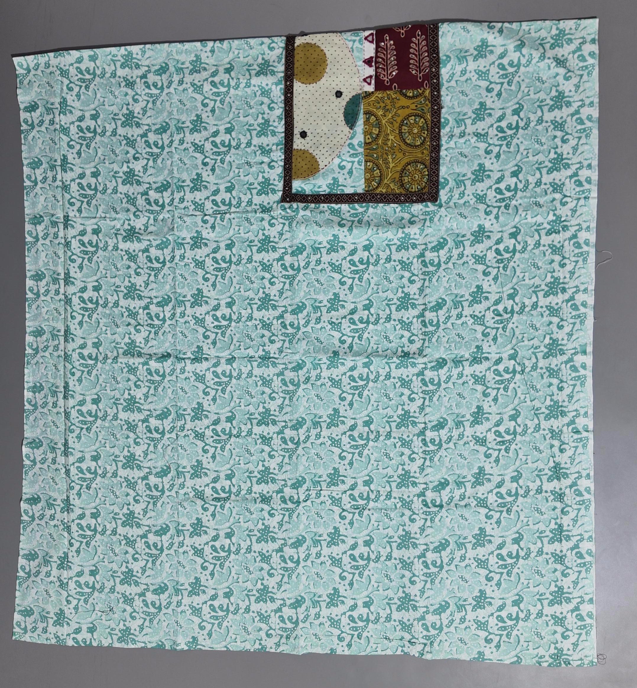Vibrant Patchwork Unstitched Suit – Artisanal Heritage Collection