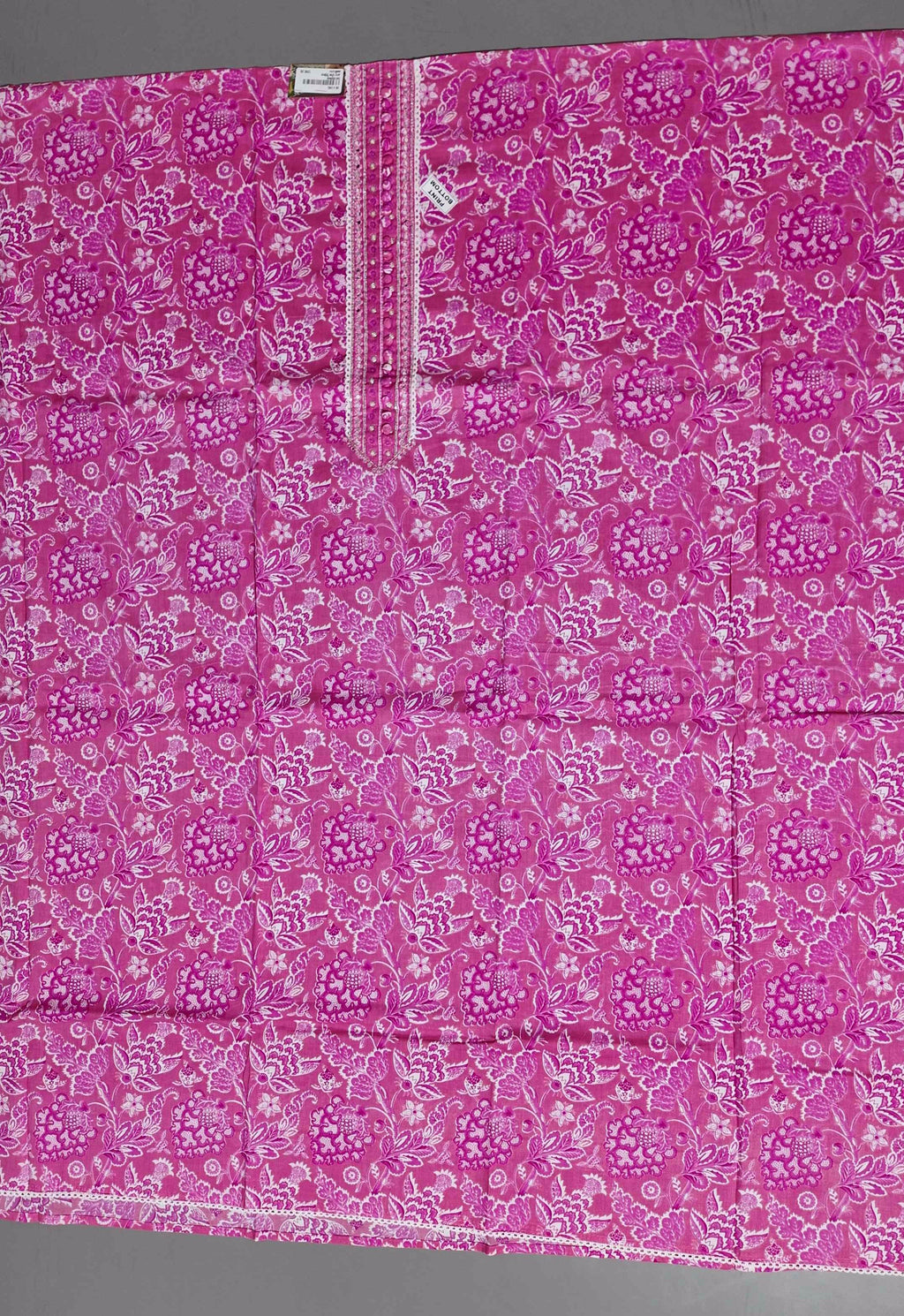 Vibrant Floral Unstitched Suit - Perfect for Festive Galas",