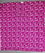 Blossom Symphony: Fuchsia Floral Unstitched Ensemble