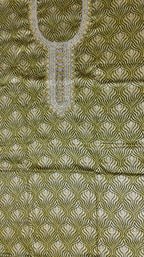 Luxe Radiance Unstitched Suit with Opulent Gold Pattern