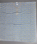 Serene Floral Unstitched Suit – Artisanal Elegance in Blue