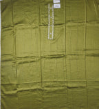 Olive Green Unstitched Suit with Intricate Embroidery