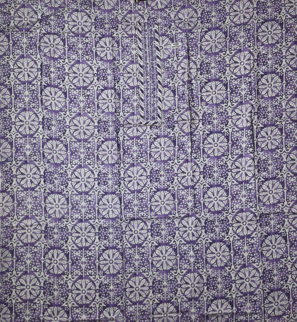 Lavender Bliss: Artisanal Unstitched Suit for Comfort & Style