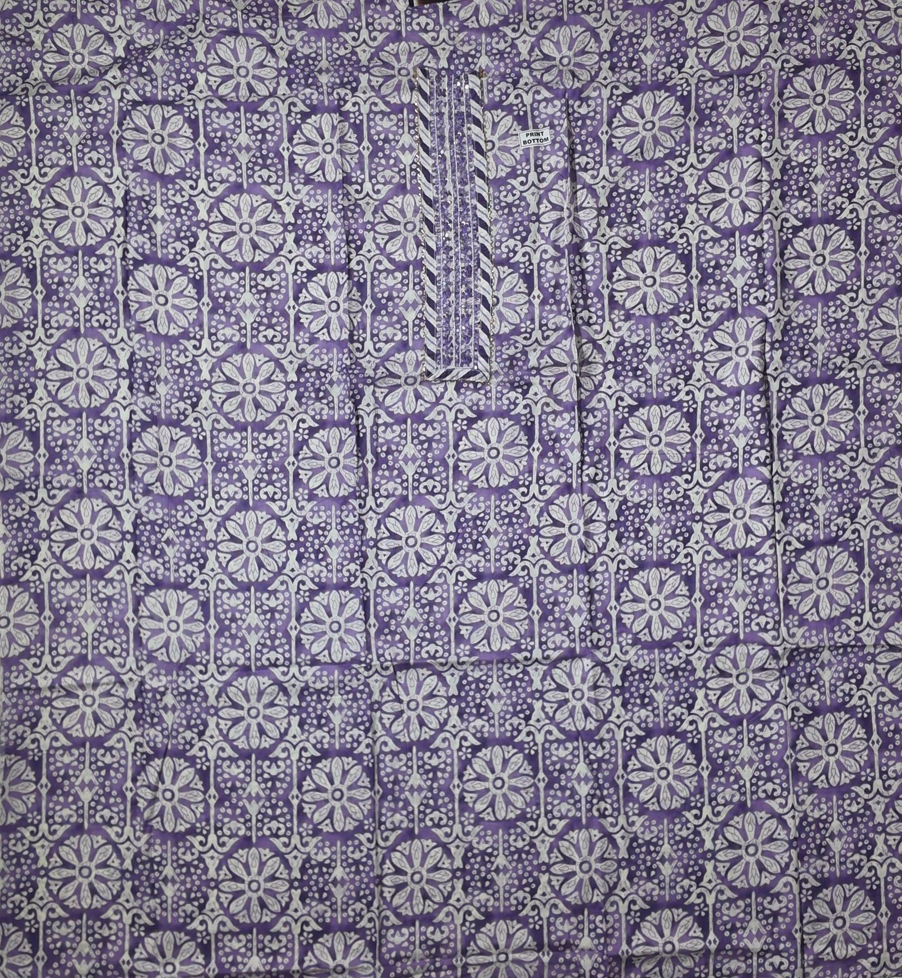 Lavender Bliss: Artisanal Unstitched Suit for Comfort & Style