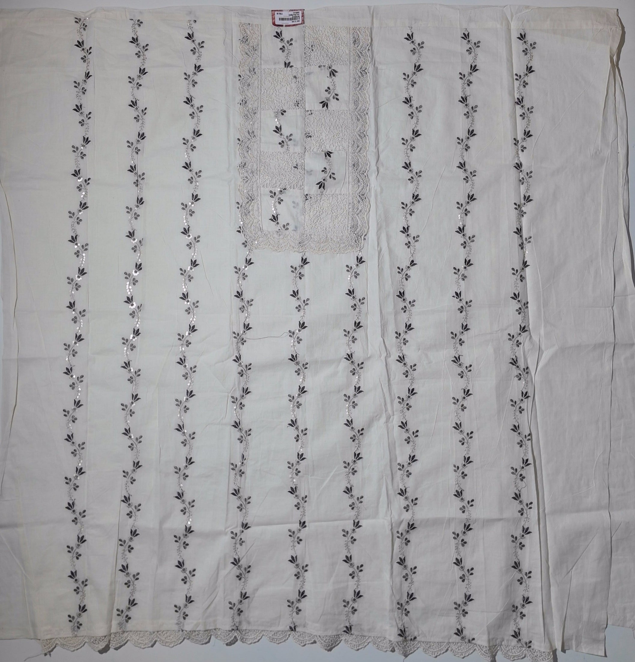 Timeless Handcrafted Unstitched Suit with Intricate Embroidery