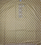 Golden Blossom: Artisan Crafted Unstitched Suit Fabric
