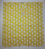 Vibrant Floral Yellow Unstitched Suit with Artistic Embroidery