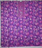 Vibrant Chevron & Floral Bliss Unstitched Suit
