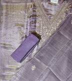 Lavender Dreams: Luxurious Unstitched Embroidered Suit