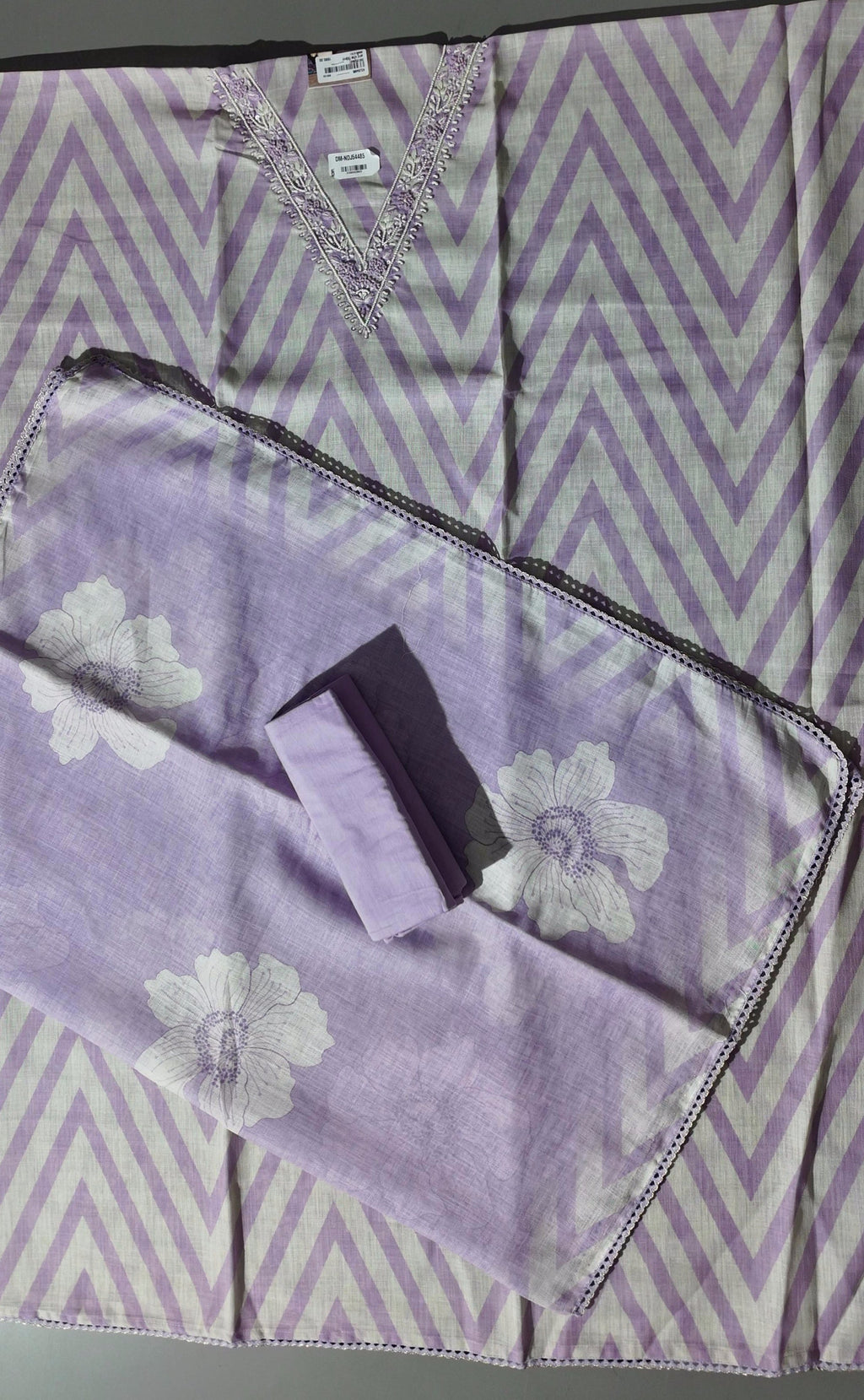 Lilac Daydream Unstitched Suit with Exquisite Embroidery