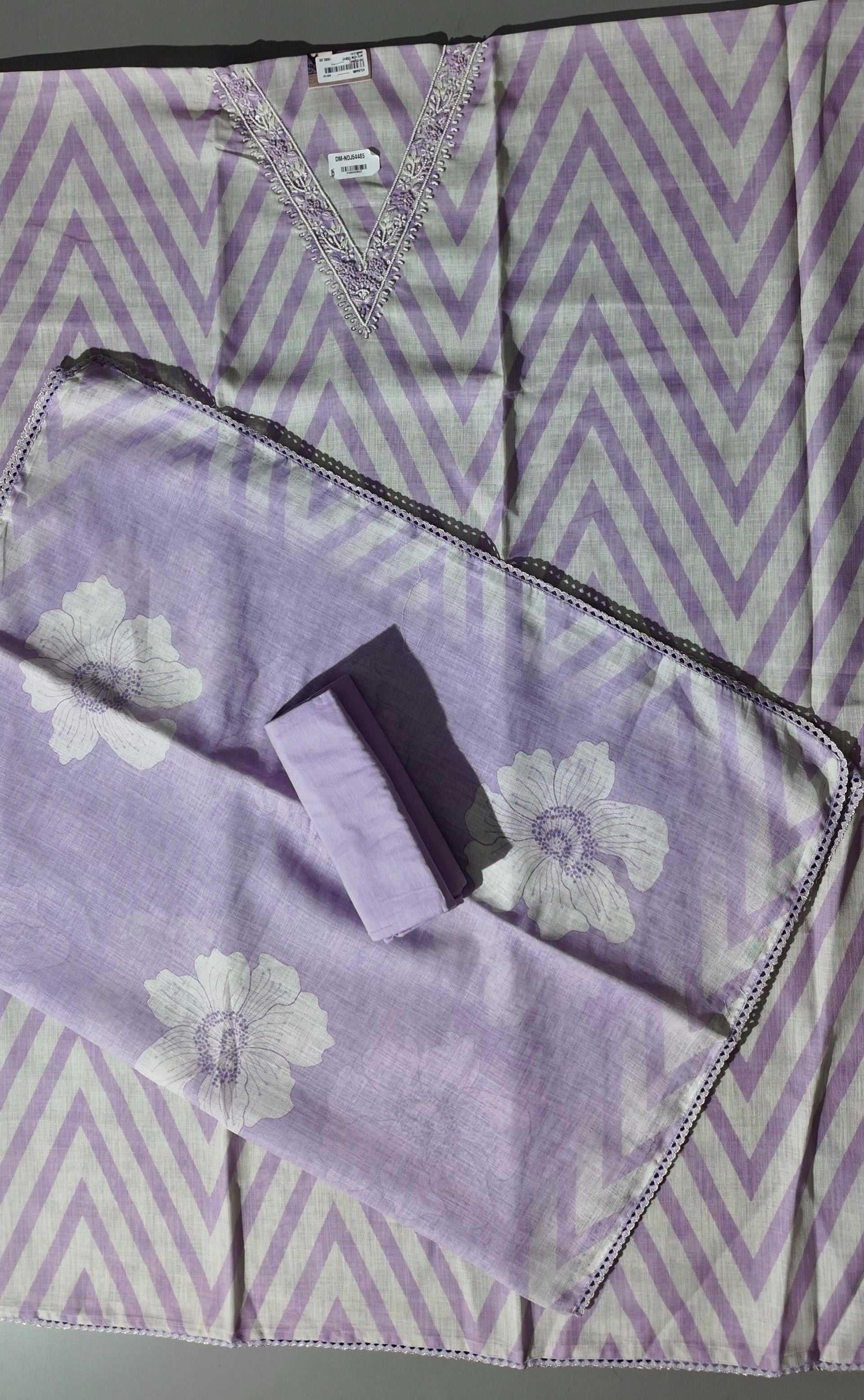 Lilac Daydream Unstitched Suit with Exquisite Embroidery