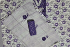 Chic Violet Waves: Unstitched Comfort Suit Set