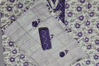 Vibrant Violet Unstitched Suit: Festive Radiance Collection