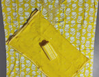 Lemon Blossom Unstitched Suit: Vibrant Floral Delight