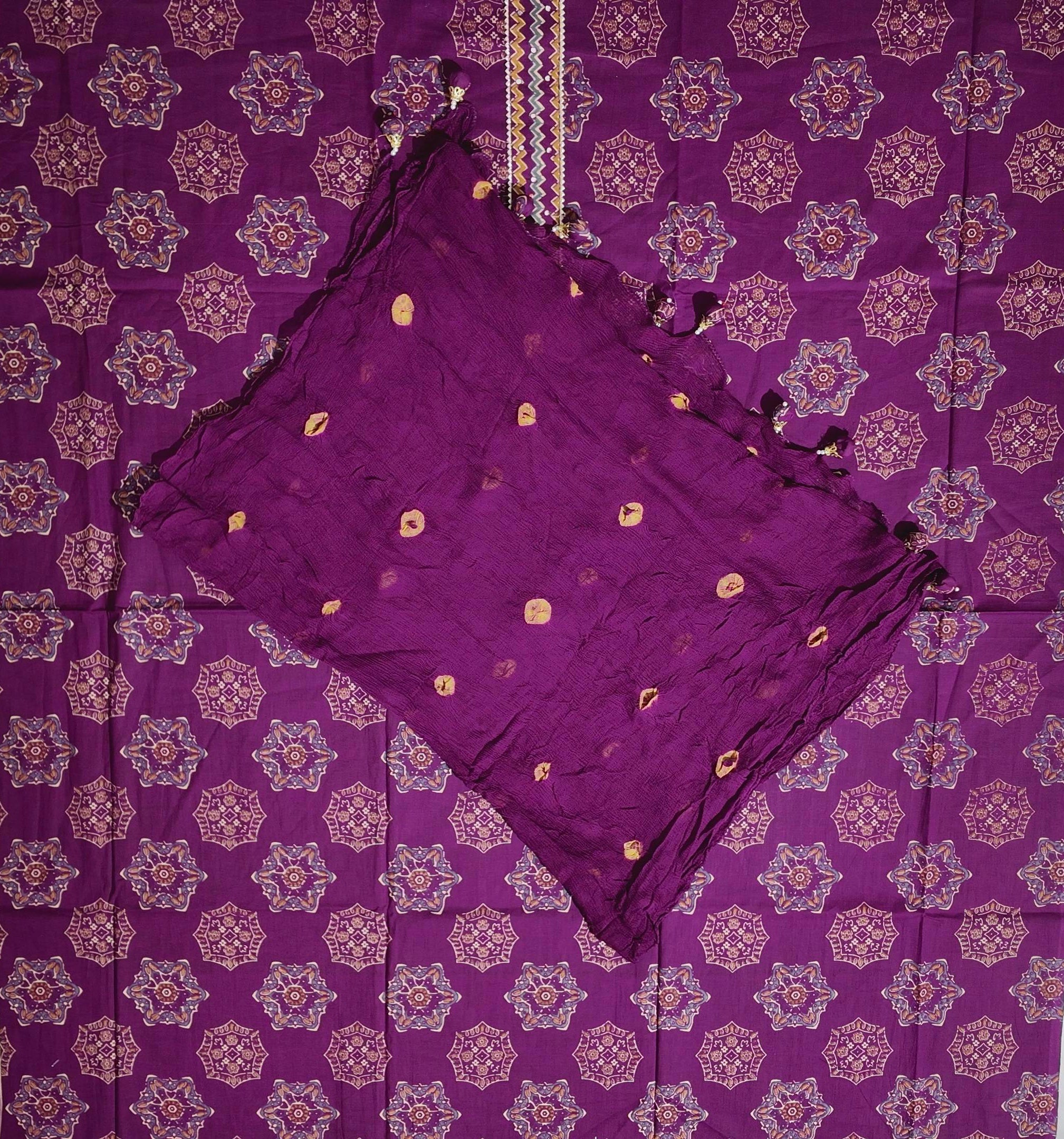 Regal Canvas: Artistry in Purple Unstitched Fabric